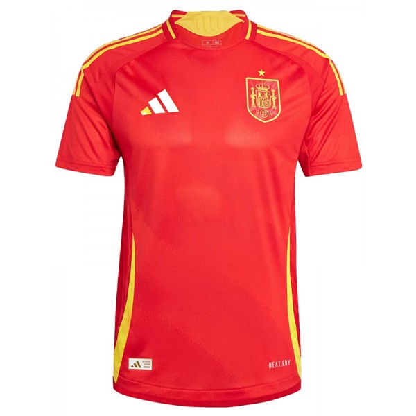 Spain maglia da casa kit da calcio prima uniforme da uomo abbigliamento sportivo top da calcio maglia sportiva Coppa Euro 2024